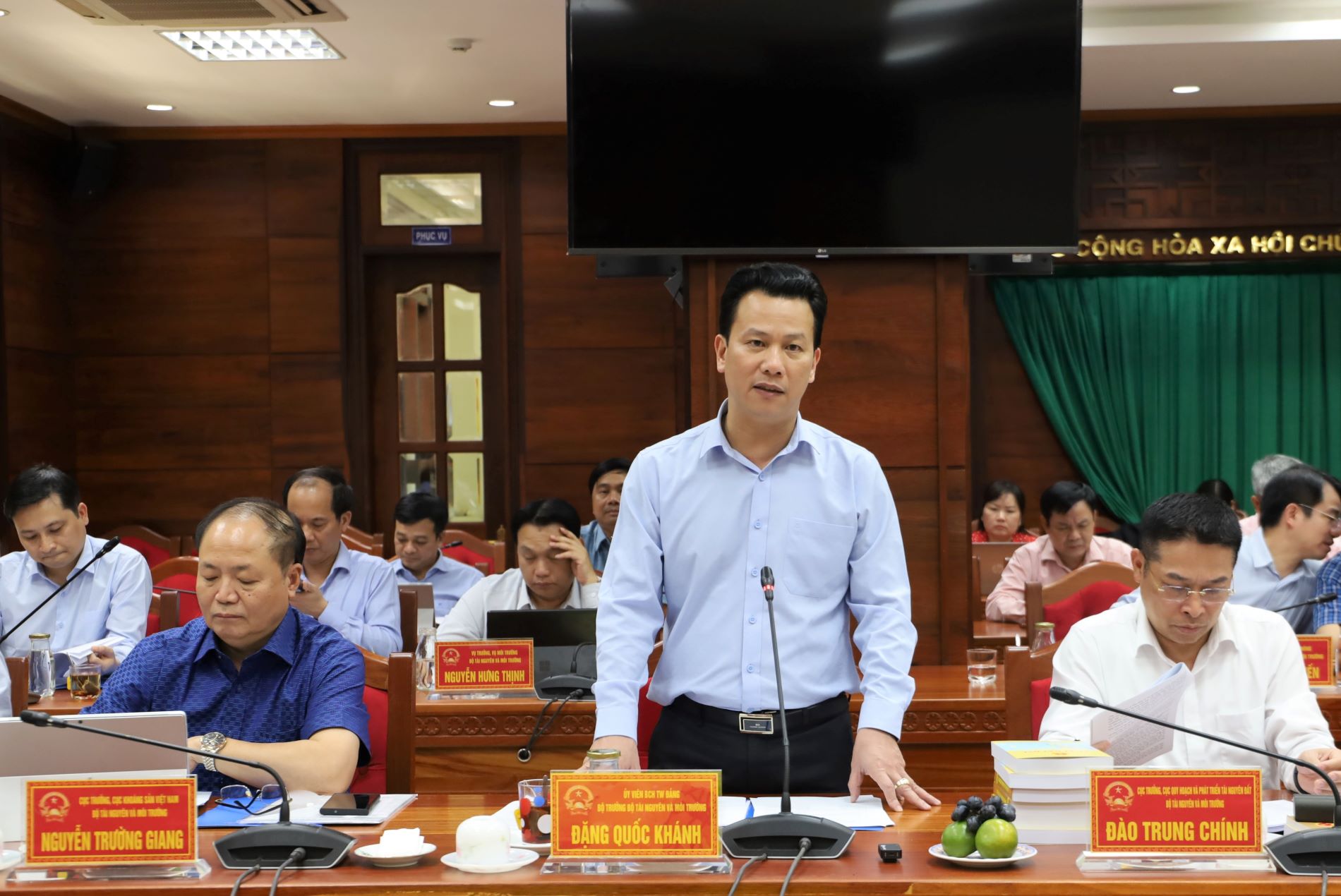 Bộ trưởng Bộ Tài nguyên và Môi trường Đặng Quốc Khánh làm việc với tỉnh Đắk Lắk